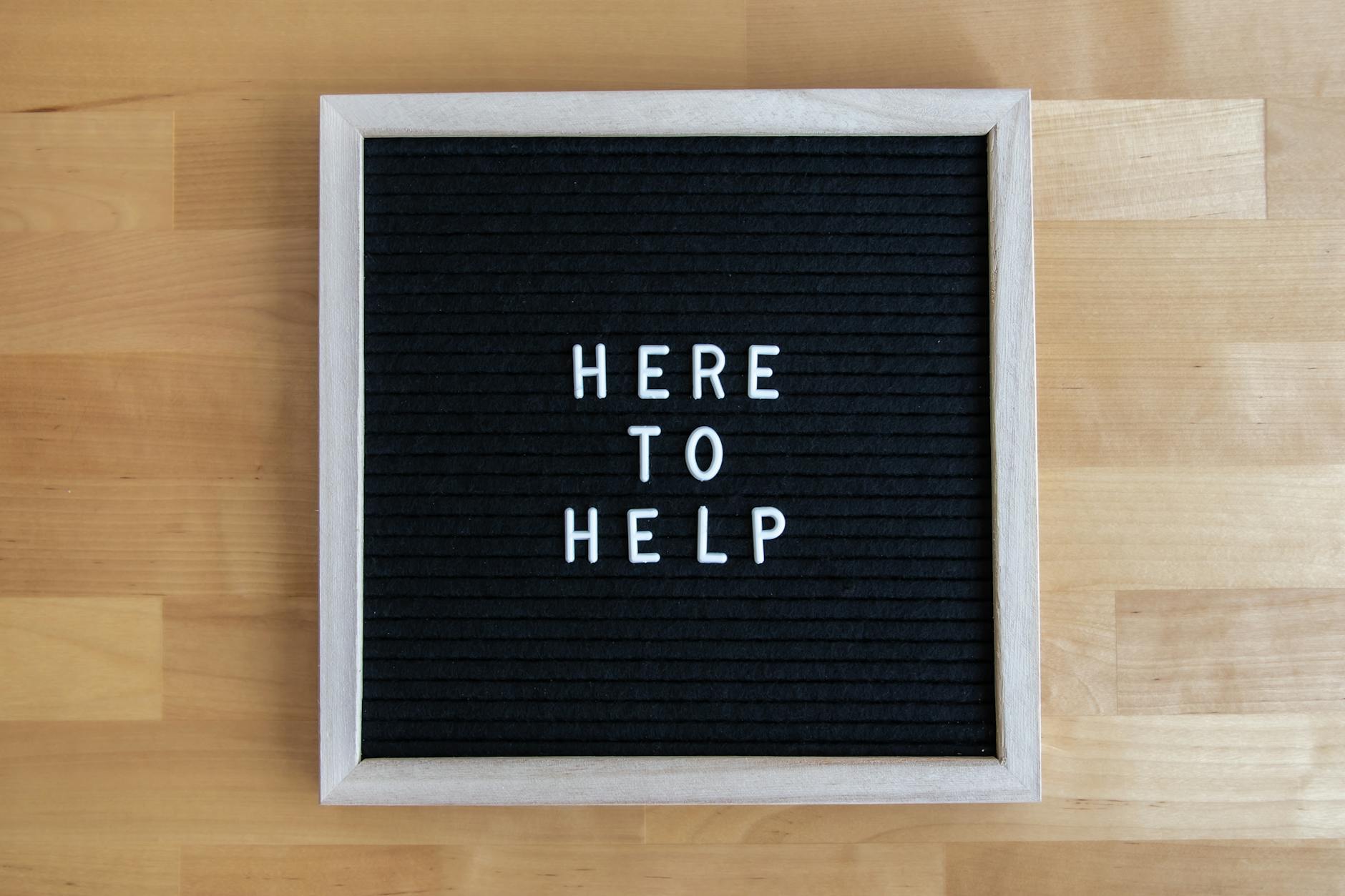 a text on a letter board